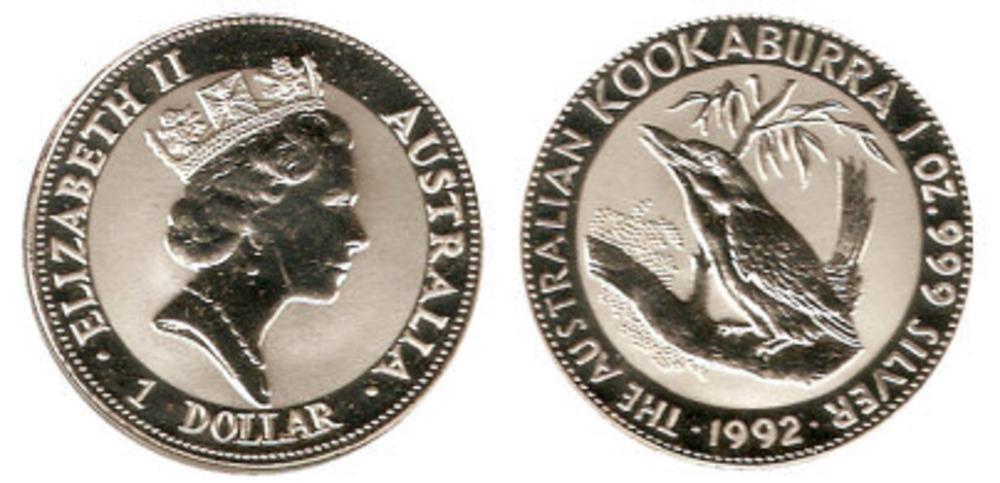 1 dólar KOKABURRA 1992