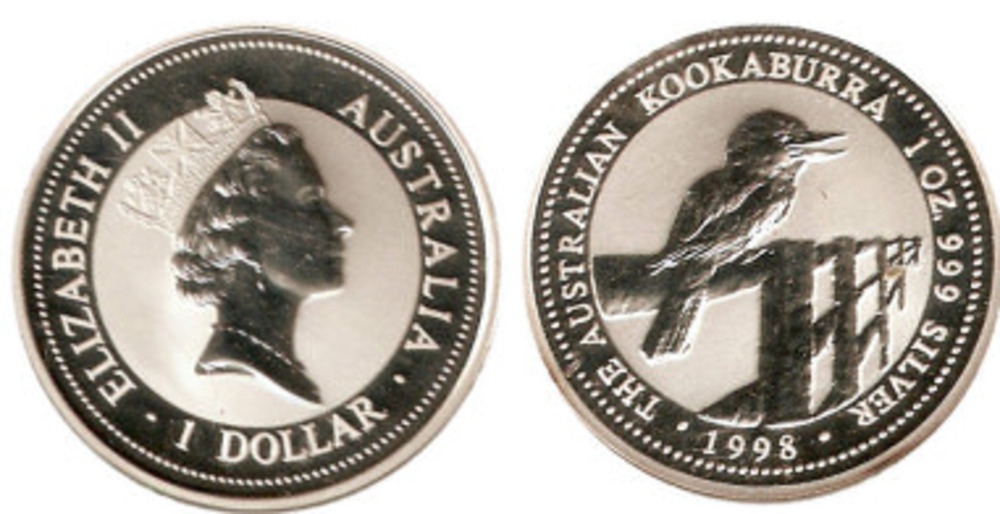 1 dólar KOKABURRA 1998